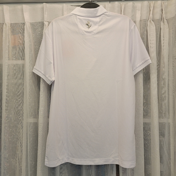 Ferrari Men's SS Recycled Tech Piquet PR Horse Polo White Size Medium NWT - Picture 8 of 17